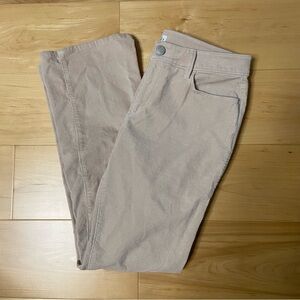 Made & Loved ANN TAYLOR LOFT Women's Beige Curvy Boot Corduroy Pants